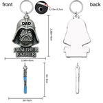 I Am Their Father - Personalized The Force Keychain with Charms