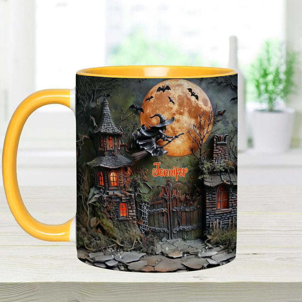 A Scary Witch - Personalized Witch Accent Mug