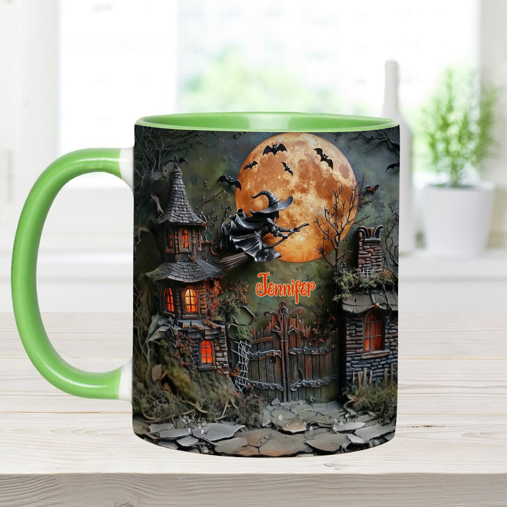A Scary Witch - Personalized Witch Accent Mug