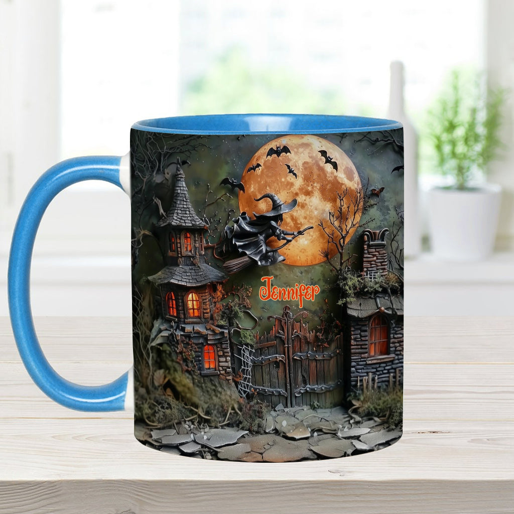 A Scary Witch - Personalized Witch Accent Mug