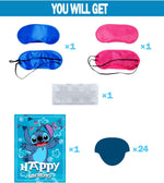 Stitch Party Supplies, Pin The Nose on Stitch, Stitch Party Games for Boys Girls, Large Poster 24PCS Stickers for Stitch Birthday Party Decorations
