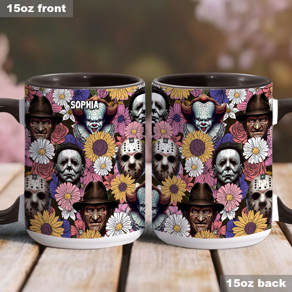 Any Name Horror Movie - Personalized Accent Mug