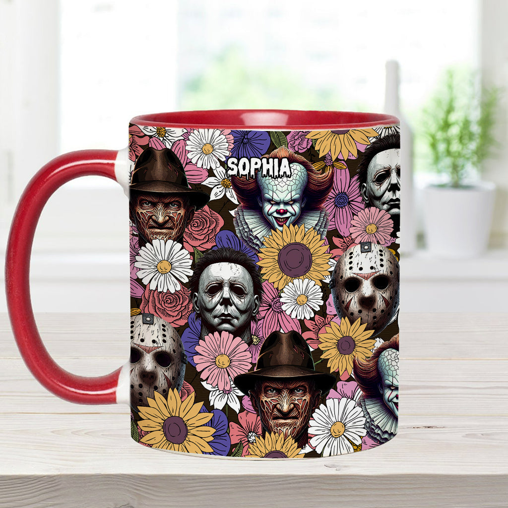 Any Name Horror Movie - Personalized Accent Mug