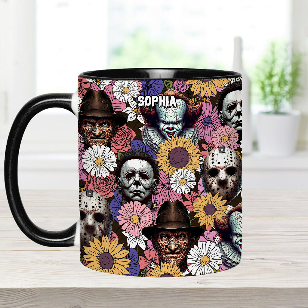 Any Name Horror Movie - Personalized Accent Mug