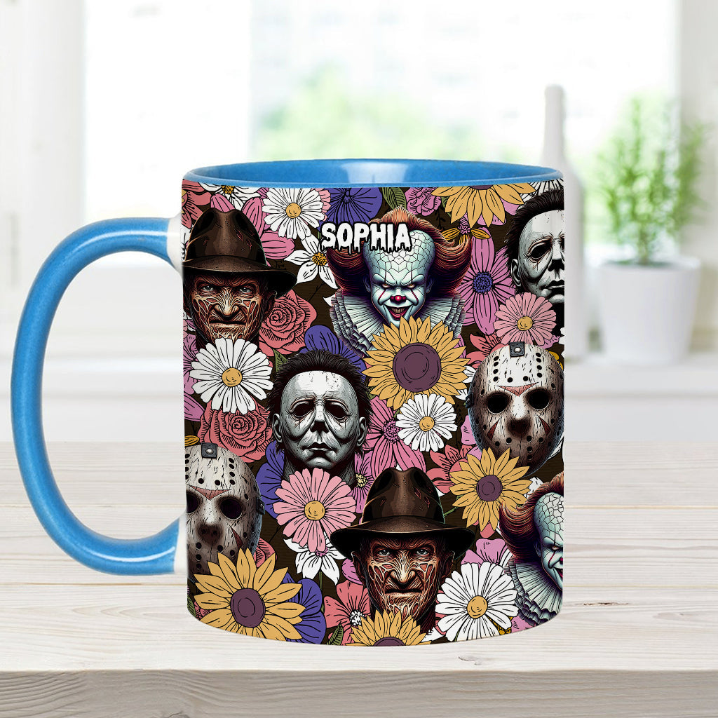 Any Name Horror Movie - Personalized Accent Mug
