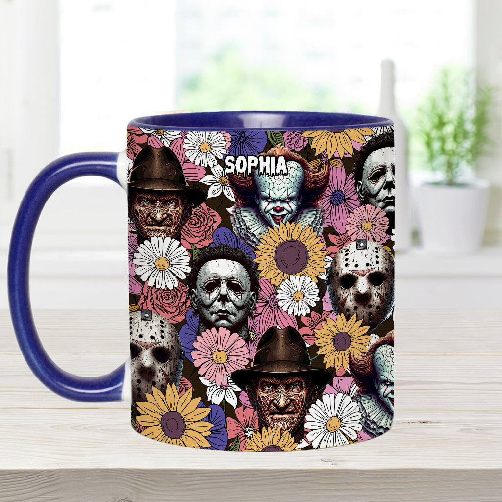 Any Name Horror Movie - Personalized Accent Mug