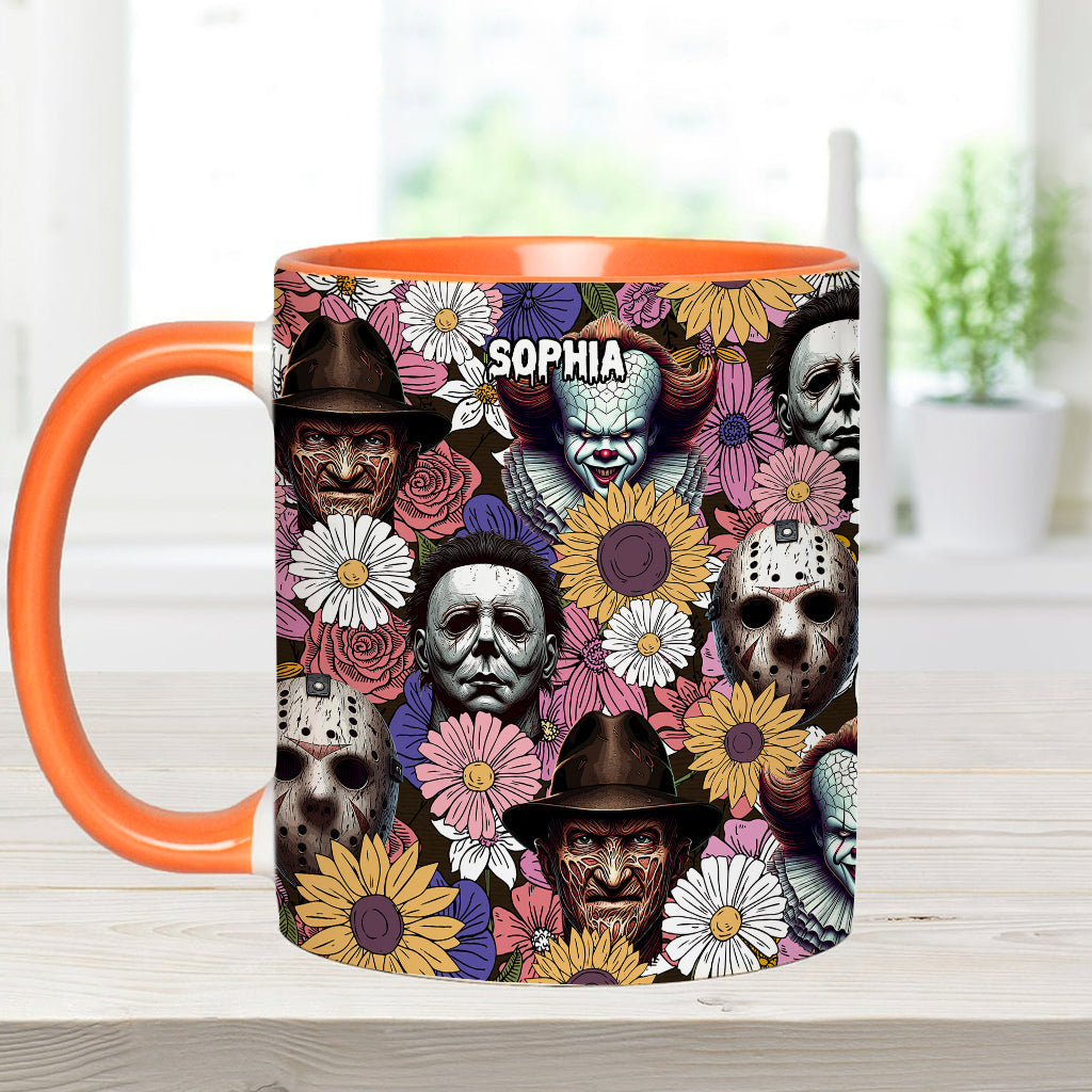 Any Name Horror Movie - Personalized Accent Mug