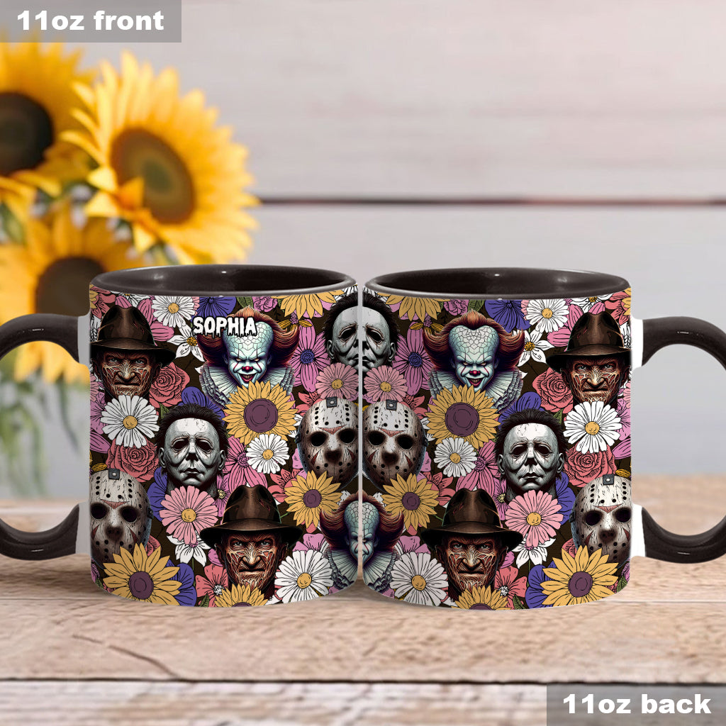 Any Name Horror Movie - Personalized Accent Mug