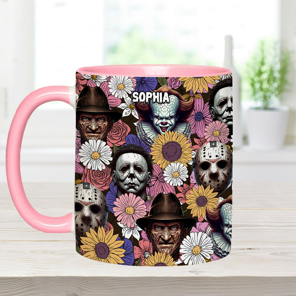 Any Name Horror Movie - Personalized Accent Mug