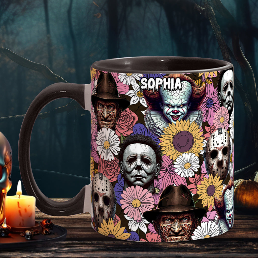 Any Name Horror Movie - Personalized Accent Mug