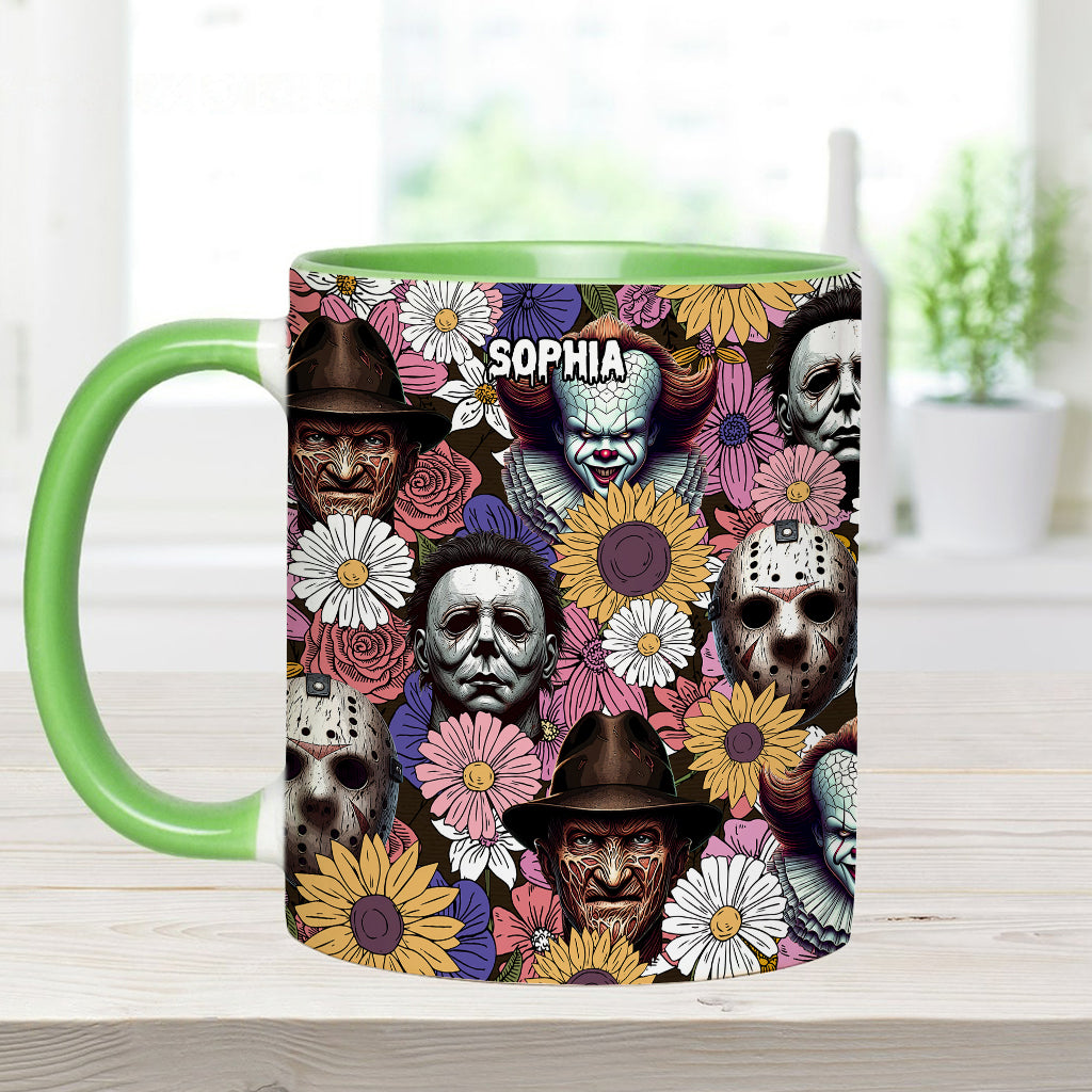 Any Name Horror Movie - Personalized Accent Mug