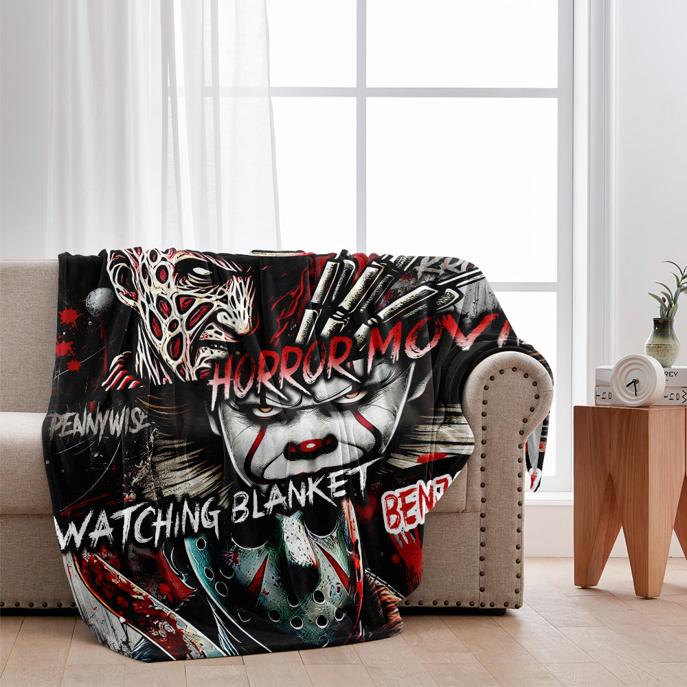 My Horror Movies Watching Blanket - Personalized Blanket