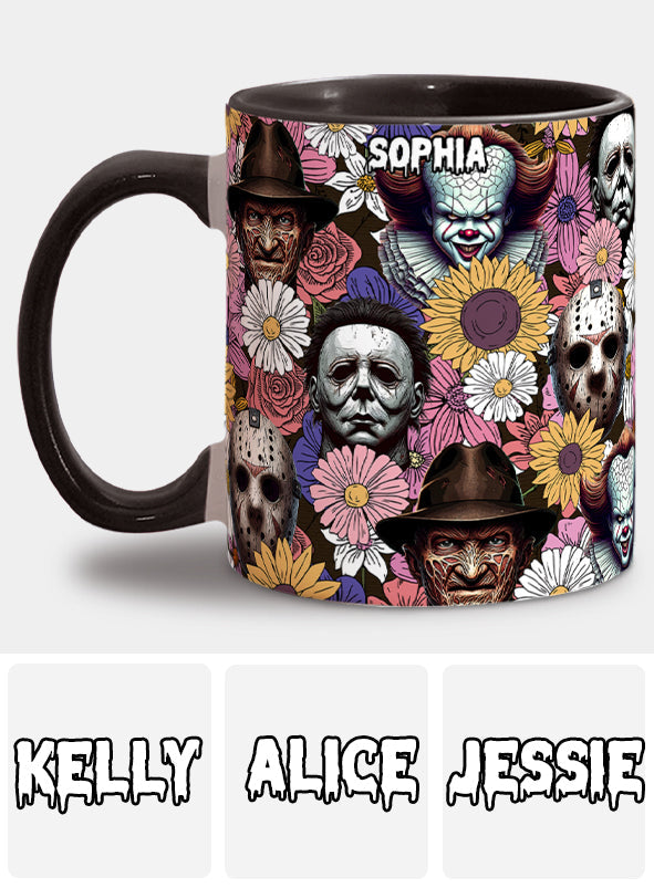 Any Name Horror Movie - Personalized Accent Mug